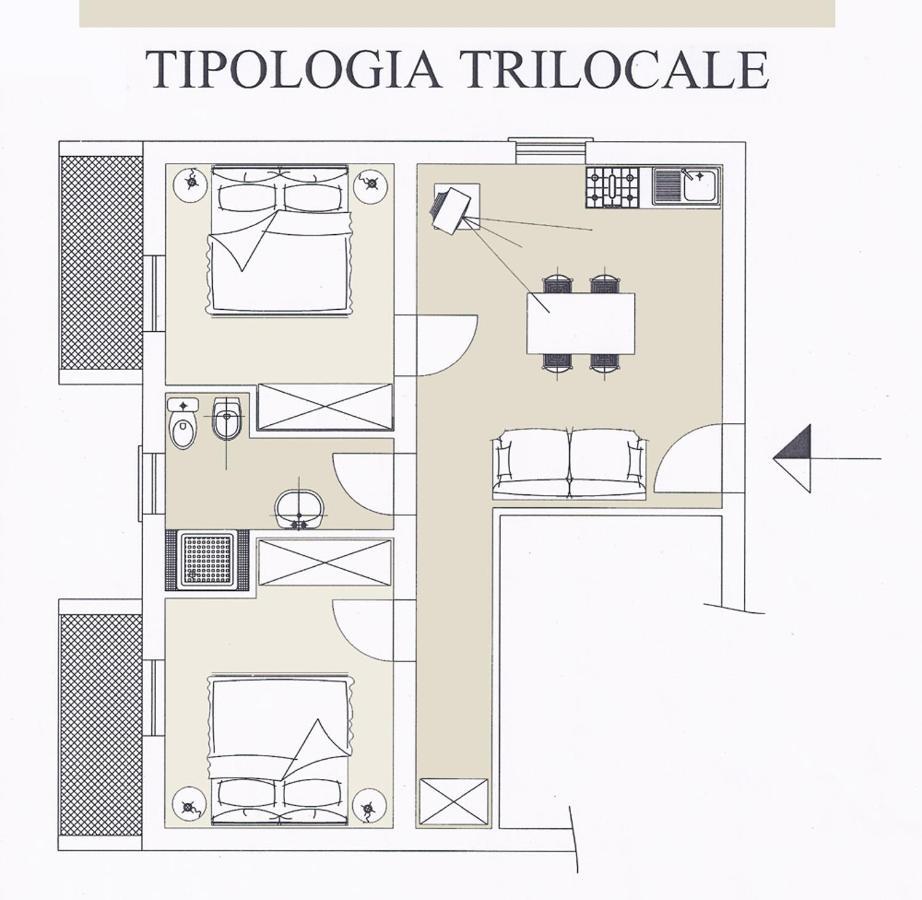 Residence Caterina Cattolica Bagian luar foto