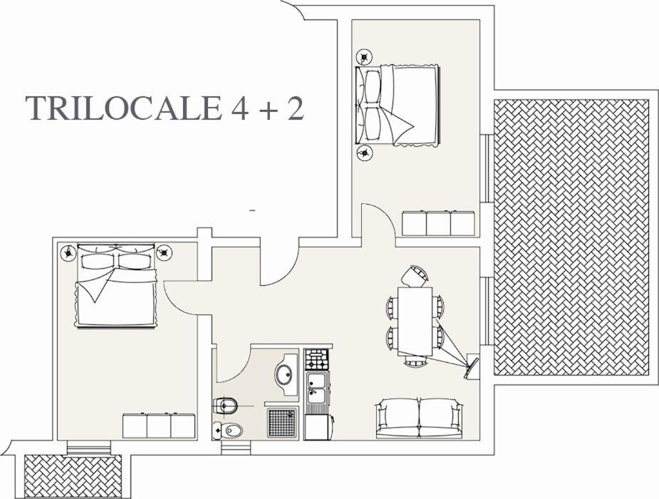 Residence Caterina Cattolica Bagian luar foto
